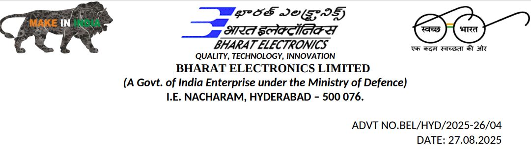 BEL Recruitment 2025 - 80 Posts