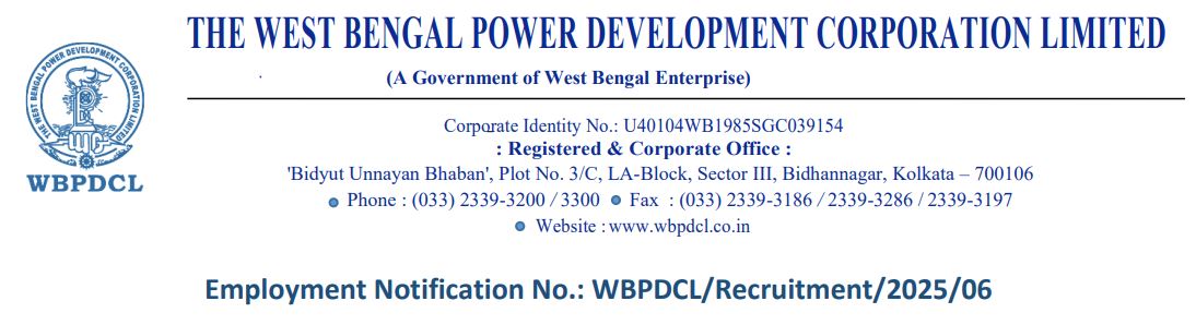 WBPDCL Recruitment 2025: 499 Posts